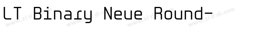LT Binary Neue Round字体转换